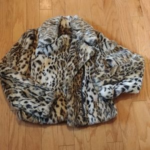 Cache' Faux Fur zippered jacket